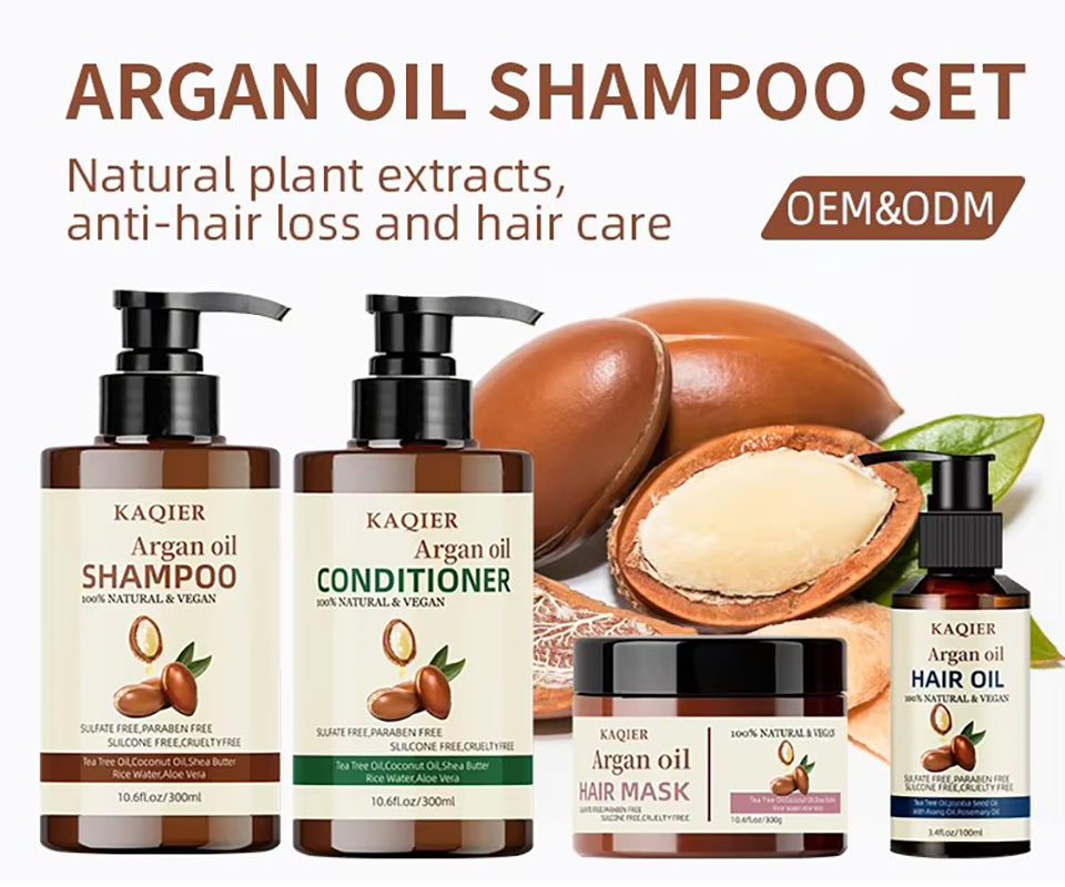 KAQIER Moroccan Nut Oil Hair Care Set