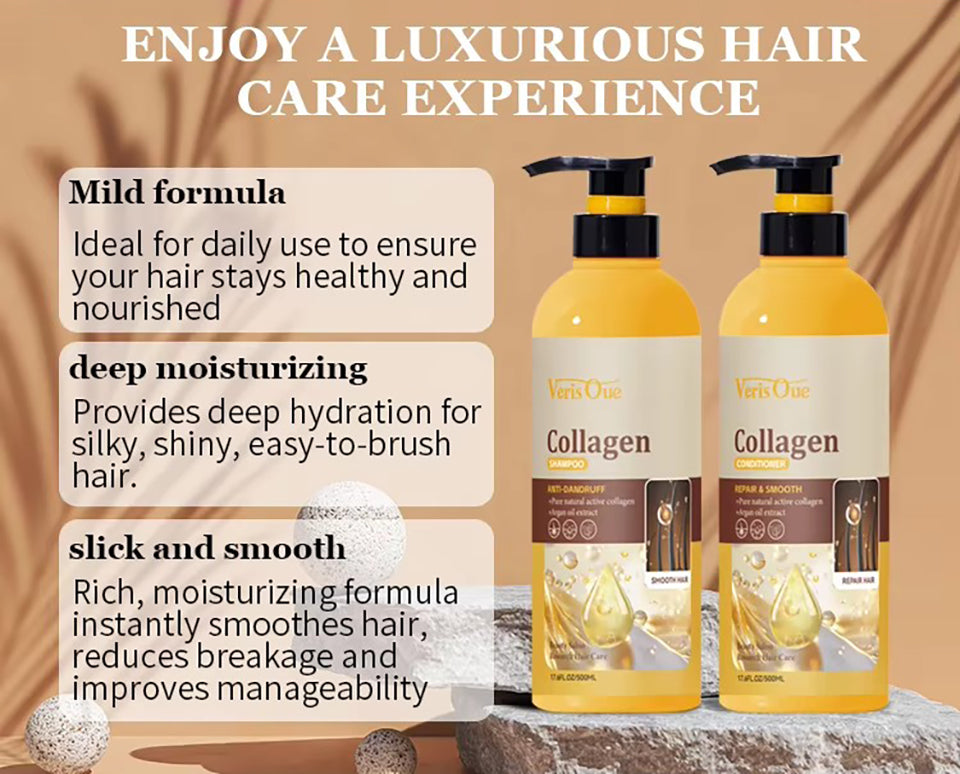 Kaqier Moroccan Argan Oil Shampoo Set