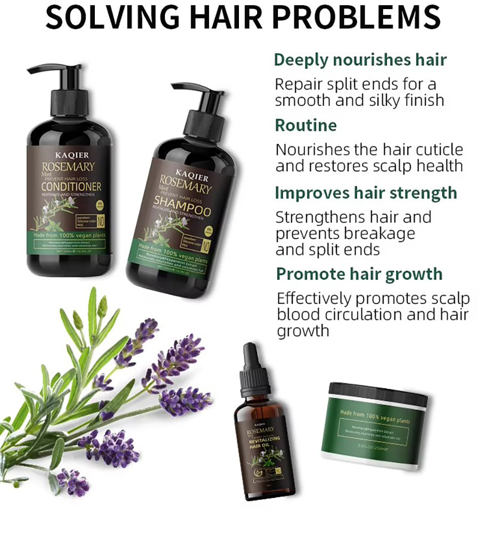 Kaqier Rosemary Hair Care Set